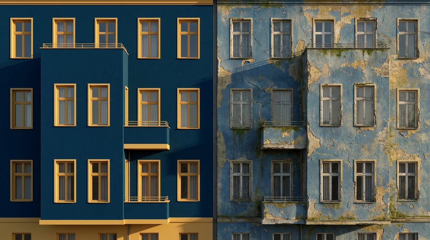Dachgeschoss mit frisch gedämmter oberster Geschossdecke